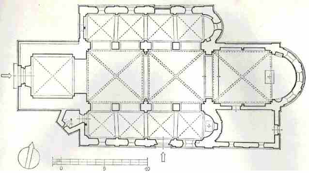 Grundriss der St. Dionysius-Basilika